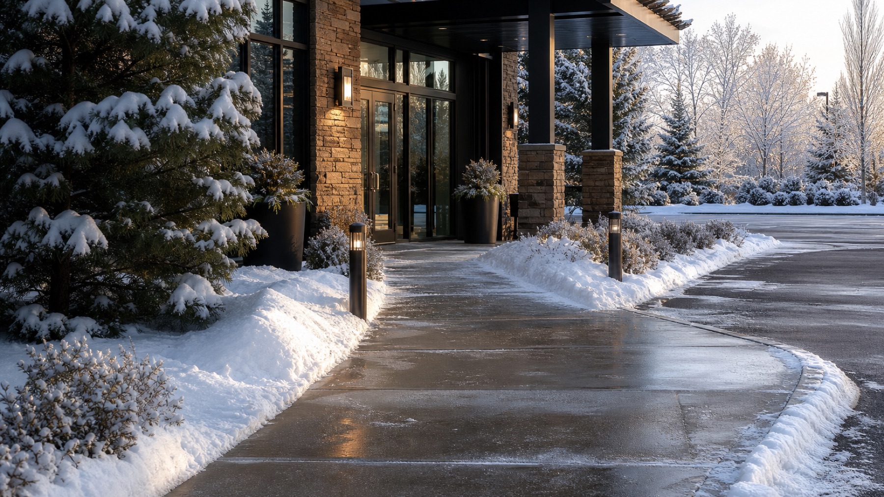 Snow Removal & Ice Management service example